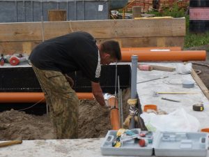 монтаж наружней канализации